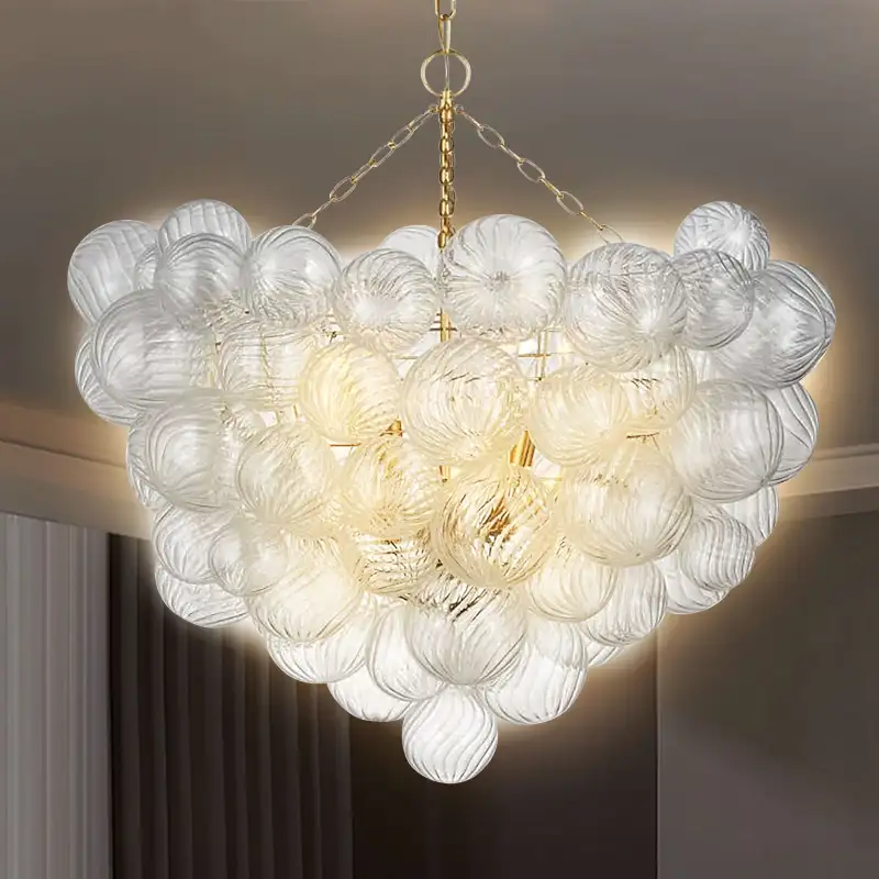 Modern Bubbles Chandelier Blown Glass Chandelier