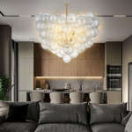 Modern Bubbles Chandelier Blown Glass Chandelier
