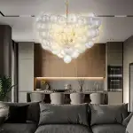 Modern Bubbles Chandelier Blown Glass Chandelier