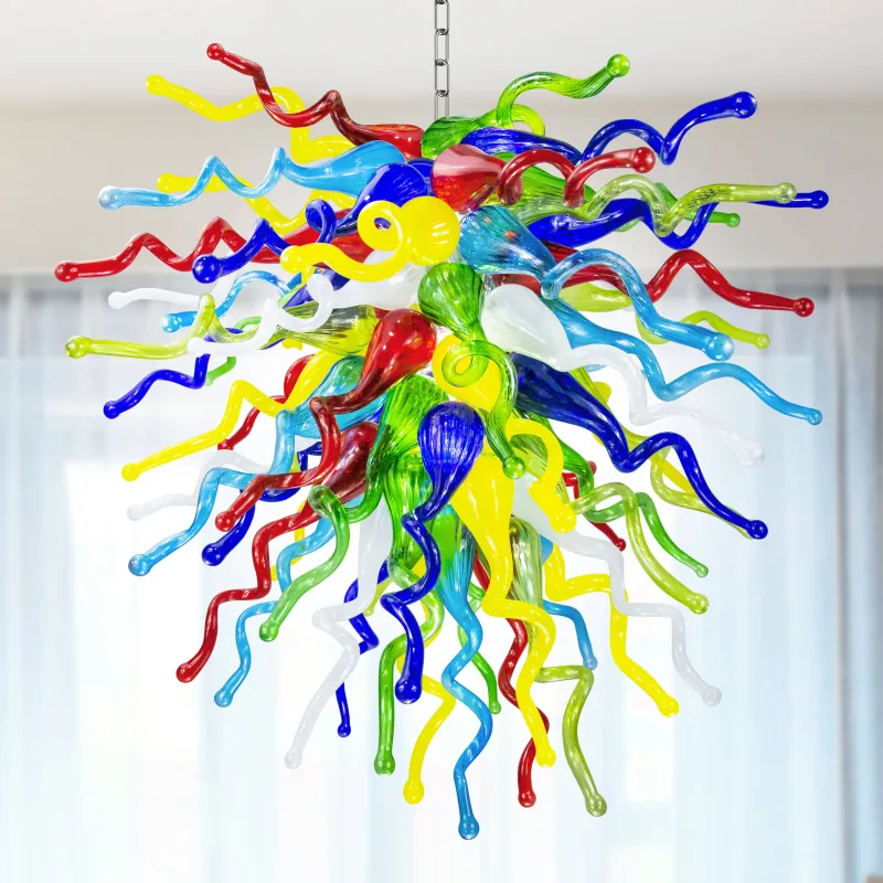 Chihuly Glass Chandelier Hand Blown Chandelier(Multi Colors)