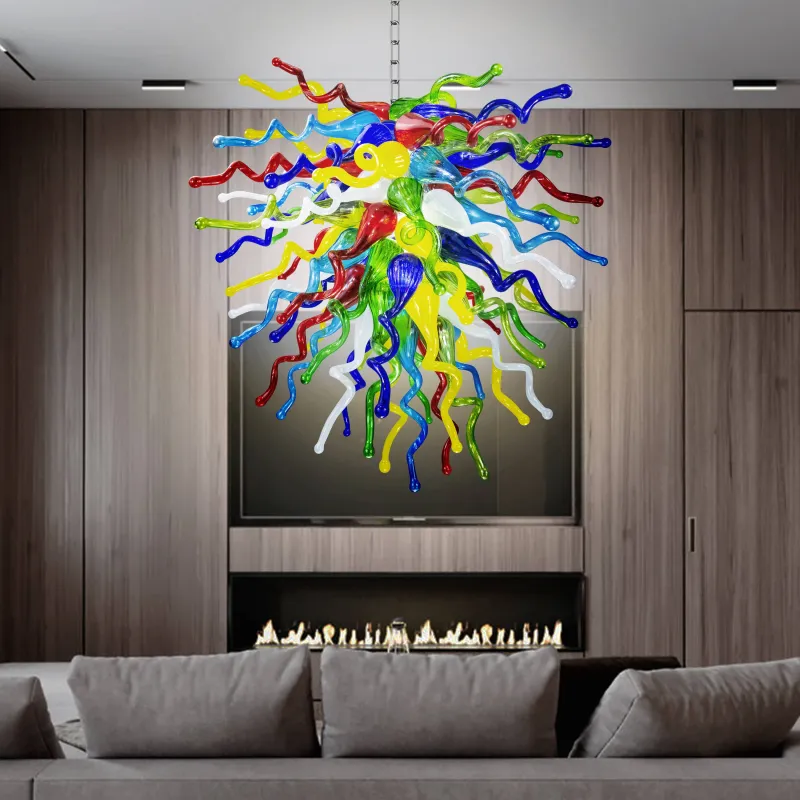 Chihuly Glass Chandelier Hand Blown Chandelier(Multi Colors)