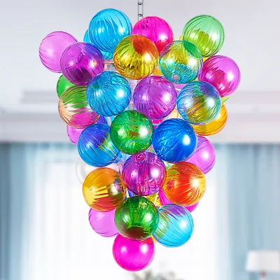 Glass Bubble Chandelier Chihuly Style Chandelier(Colorful) 01