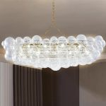 Bubbles Chandelier Dining Room Talia Style Long Bubble Chandelier