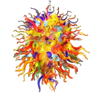 Large Modern Chandeliers For High Ceilings Chihuly Style Chandelier (Multi Colors) 02