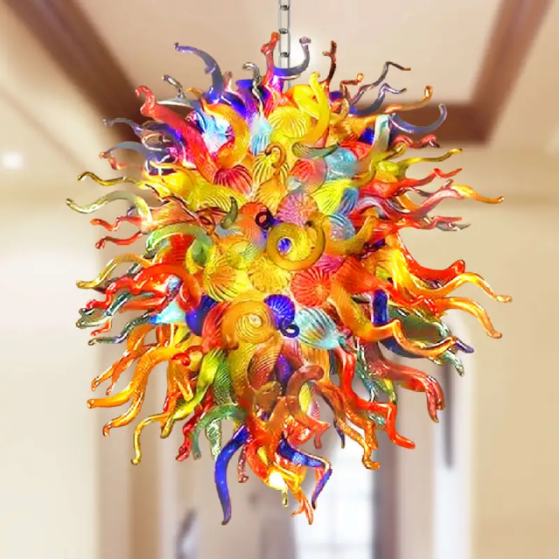 Large Modern Chandeliers For High Ceilings Chihuly Style Chandelier (Multi Colors)