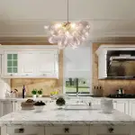 Bubble Glass Ceiling Light Clear Ribbed Balls