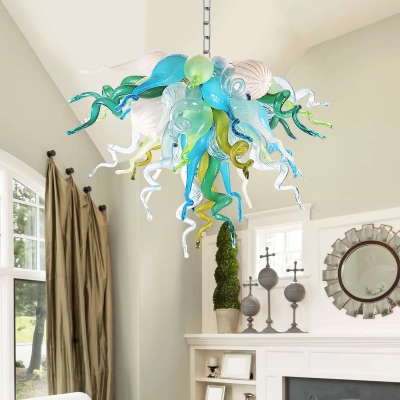 Chihuly Style Chandelier Hand Blown Glass Chandelier(Multi Colors) 02