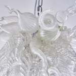 Hand Blown Glass Chandelier Chihuly Style Chandelier For Sale (clear)