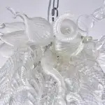 Hand Blown Glass Chandelier Chihuly Style Chandelier For Sale (clear)