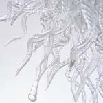 Hand Blown Glass Chandelier Chihuly Style Chandelier For Sale (clear)
