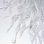 Hand Blown Glass Chandelier Chihuly Style Chandelier For Sale (clear)