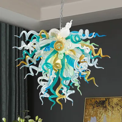 Chihuly Style Chandelier Murano Glass Light Pendant (Multi Color) 01