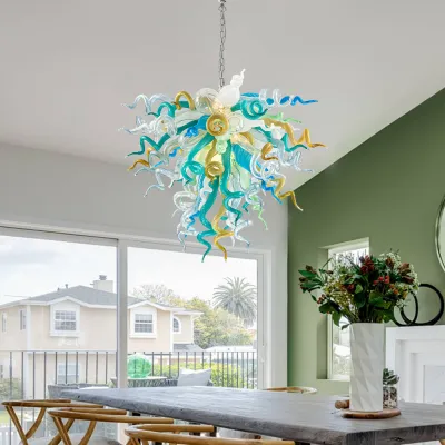 Chihuly Style Chandelier Murano Glass Light Pendant (Multi Color) 02
