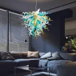Chihuly Style Chandelier Murano Glass Light Pendant (Multi Color)