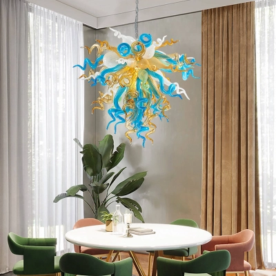 Murano Glass Light Pendant Chihuly Style Chandelier  (Multi Colors)  02
