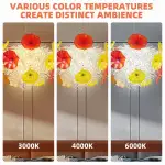 Murano Glass Light Pendant Flowers Style 