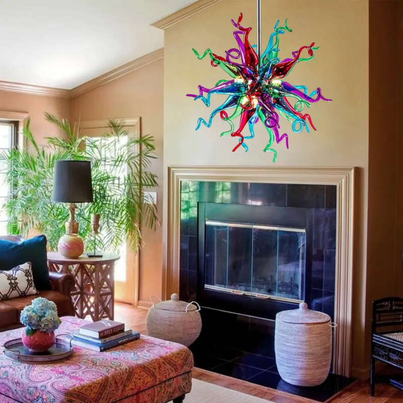 Sputnik Pendant Light Chihuly Style Chandeliers (Multi Colors)