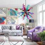 Sputnik Pendant Light Chihuly Style Chandeliers (Multi Colors)