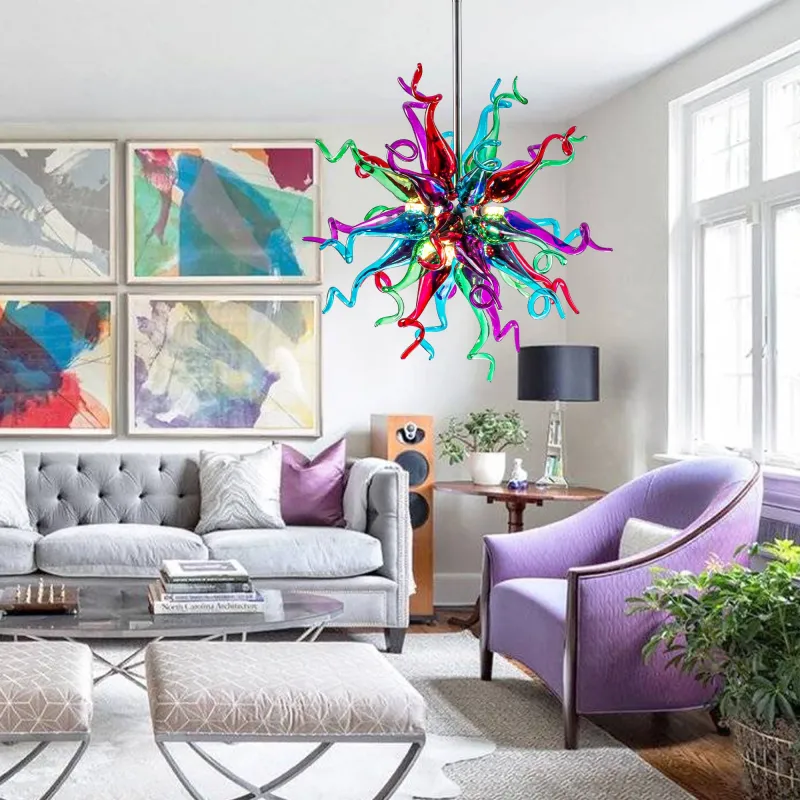 Sputnik Pendant Light Chihuly Style Chandeliers (Multi Colors)
