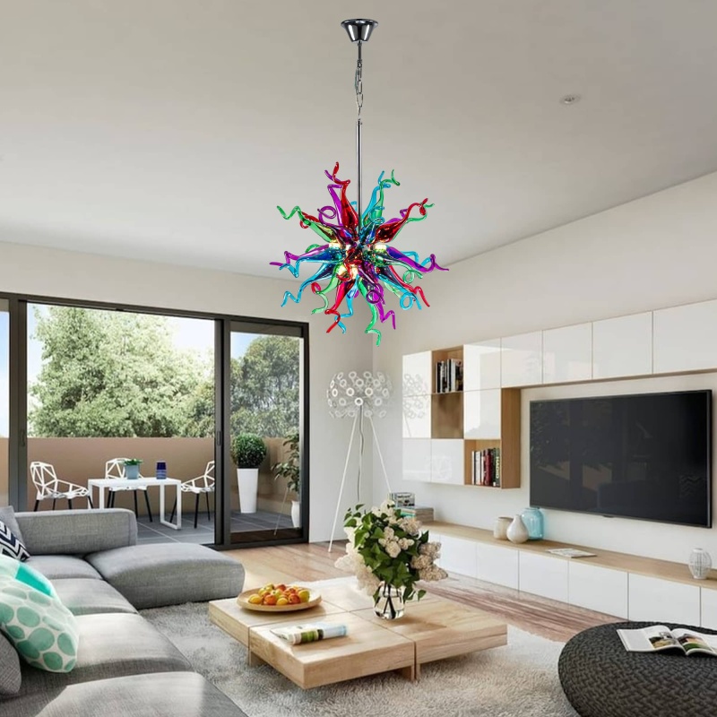 Sputnik Pendant Light Chihuly Style Chandeliers (Multi Colors)