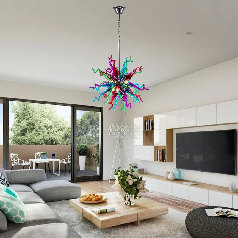 Sputnik Pendant Light Chihuly Style Chandeliers (Multi Colors)