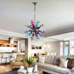 Sputnik Pendant Light Chihuly Style Chandeliers (Multi Colors)
