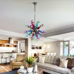 Sputnik Pendant Light Chihuly Style Chandeliers (Multi Colors)