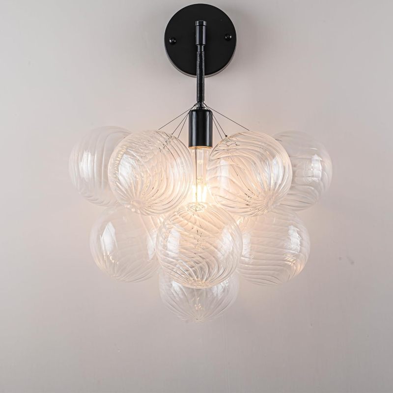 Globe Sconce Black Finish