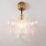 Globe Sconce Black And Gold Finish