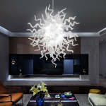 Chihuly Style Chandelier Hand Blown Glass Chandelier (Clear)