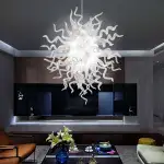Chihuly Style Chandelier Hand Blown Glass Chandelier (Clear)