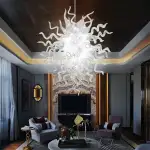 Chihuly Style Chandelier Hand Blown Glass Chandelier (Clear)