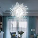 Chihuly Style Chandelier Hand Blown Glass Chandelier (Clear)