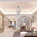 Long Chandelier For Staircase Chihuly Style Chandelier (Pure White)