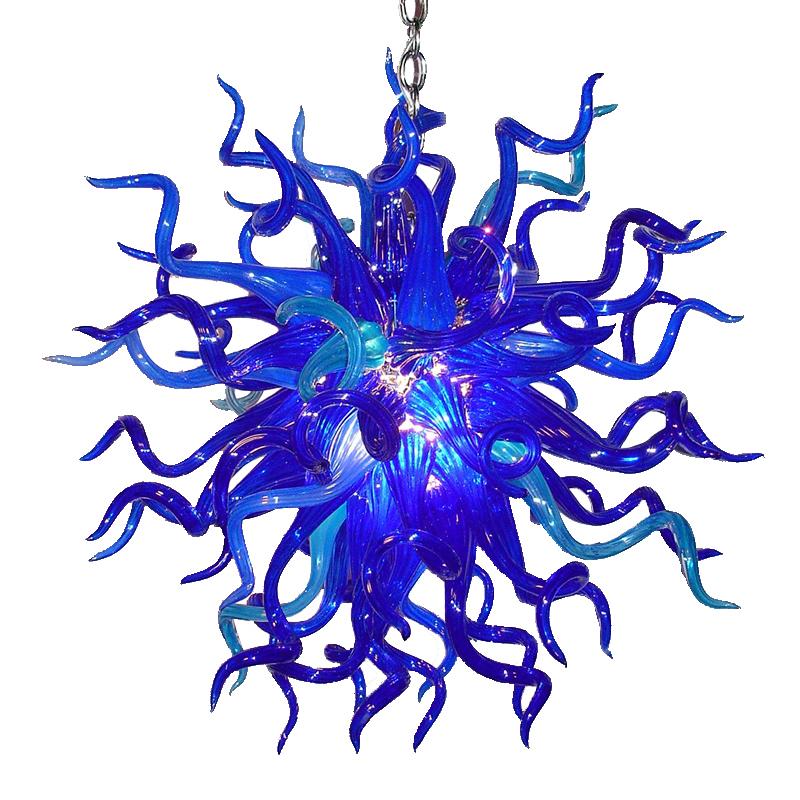 Chihuly Style Chandelier Murano Glass Light Pendant (Blue)