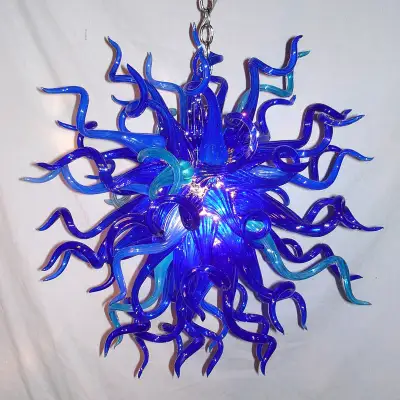 Chihuly Style Chandelier Murano Glass Light Pendant (Blue) 02
