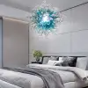 Chihuly Style Chandeliers Hand Blown Glass Chandelier  (Light Blue And Clear)