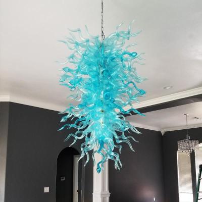 Large Modern Chandeliers For High Ceilings Chihuly Style Chandelier (Light Blue) 02
