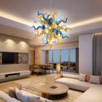 Sputnik Pendant Light Chihuly Style Chandeliers (Multi Colors)
