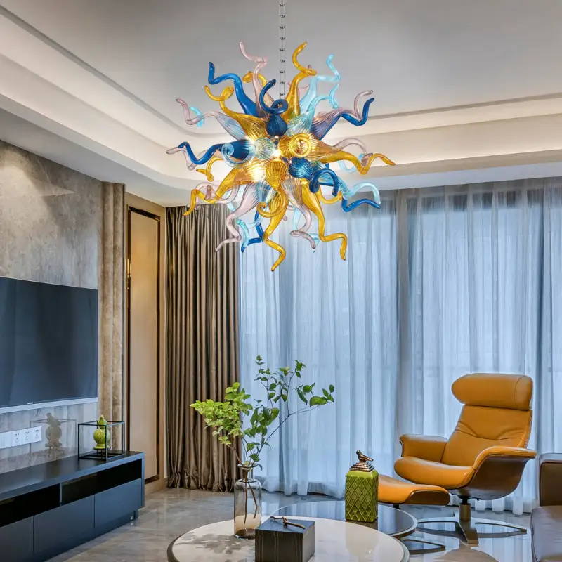 Sputnik Pendant Light Chihuly Style Chandeliers (Multi Colors)
