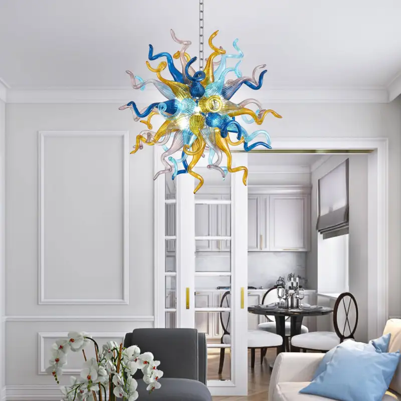 Sputnik Pendant Light Chihuly Style Chandeliers (Multi Colors)