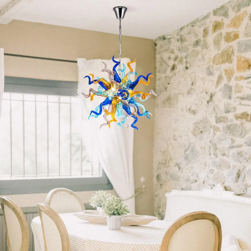 Sputnik Pendant Light Chihuly Style Chandeliers (Multi Colors)