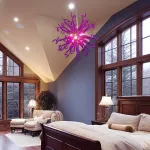 Sputnik Pendant Light Chihuly Style Chandeliers (Purple Color)