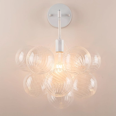 Globe Sconce White Finish 01