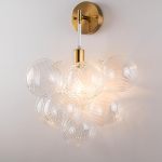 Globe Sconce White And Gold Finish