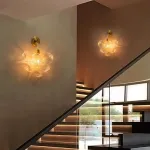 Globe Sconce White And Gold Finish