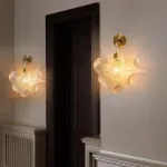 Globe Sconce White And Gold Finish