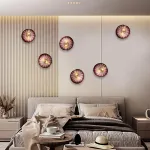 Brown Murano Sconces Glass Wall Plates Light Fixture Dia 12"