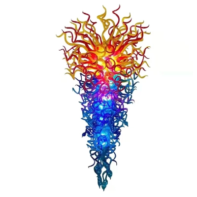 Long Chandelier For Staircase Chihuly Style Chandelier (Multi Colors) 01