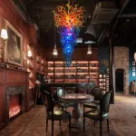 Long Chandelier For Staircase Chihuly Style Chandelier (Multi Colors)